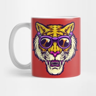 purple fans tiger Mug